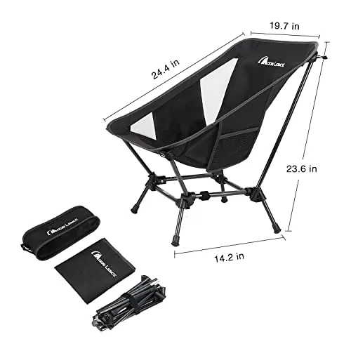 2 Pack Portable Folding Ultralight Camping Chairs