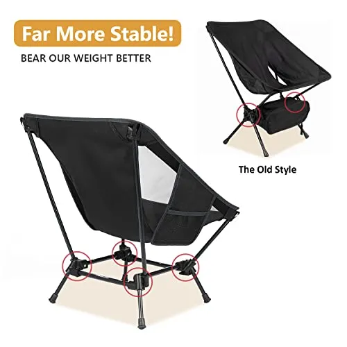 2 Pack Portable Folding Ultralight Camping Chairs