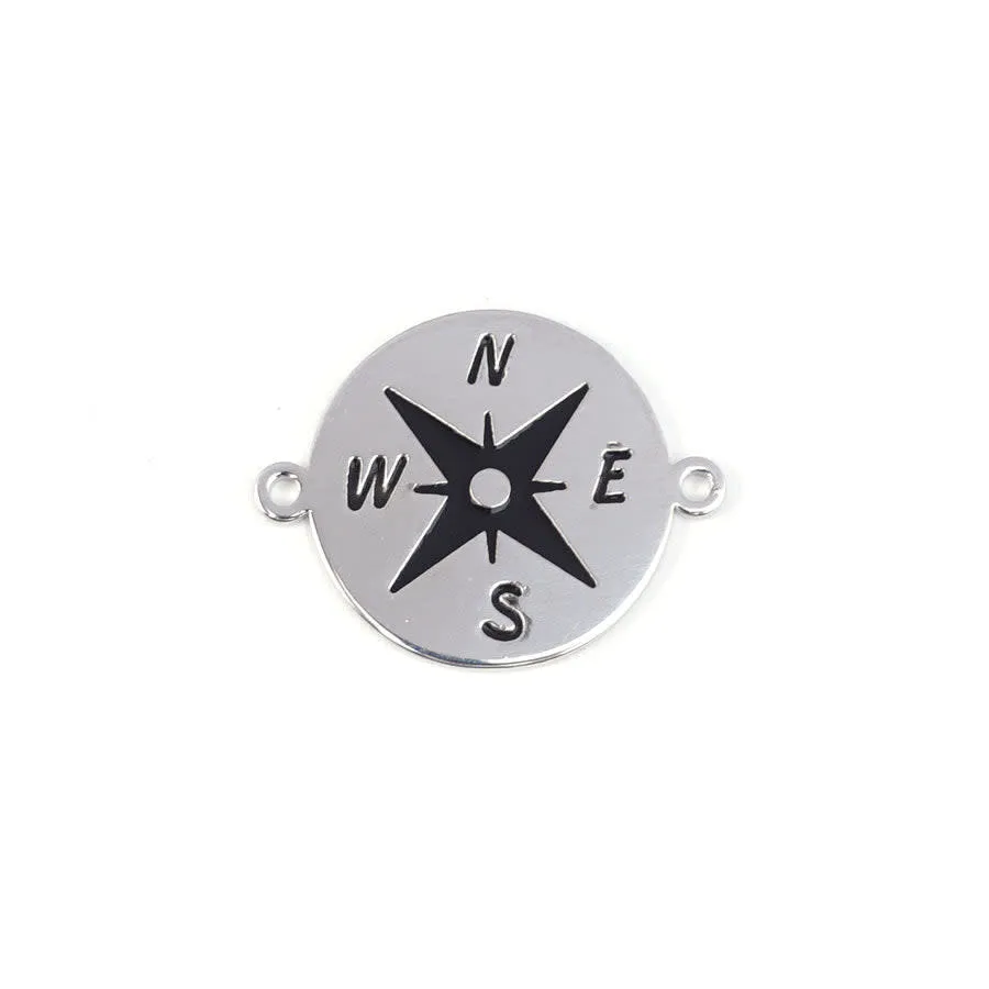 26mm Rhodium Plated East-West Connector