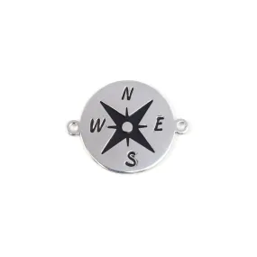 26mm Rhodium Plated East-West Connector