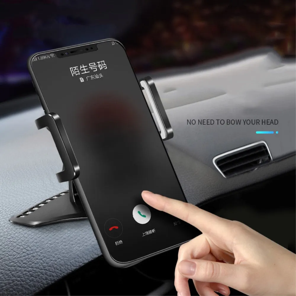 3 in 1 Car GPS Smartphone Holder: Dashboard / Visor Clamp   AC Grid Clip for Suzuki Compass - Black
