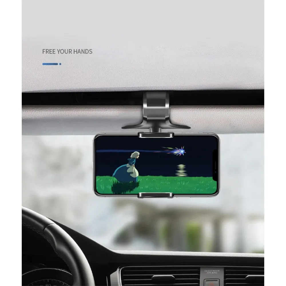 3 in 1 Car GPS Smartphone Holder: Dashboard / Visor Clamp   AC Grid Clip for Suzuki Compass - Black