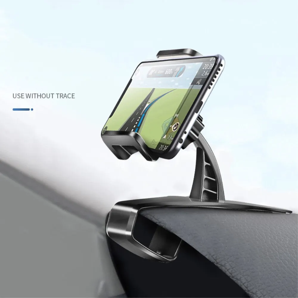 3 in 1 Car GPS Smartphone Holder: Dashboard / Visor Clamp   AC Grid Clip for Suzuki Compass - Black