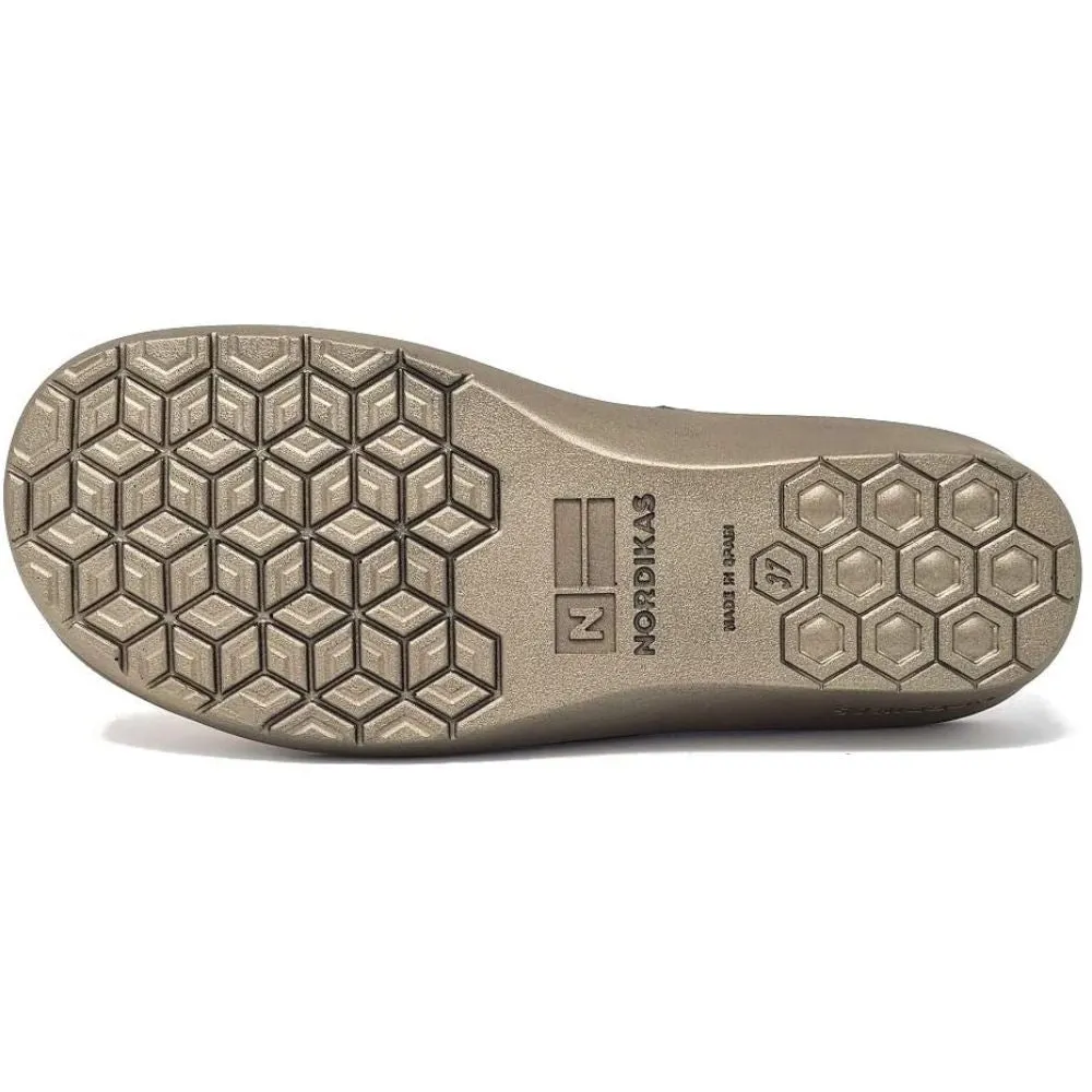 Afelpado Sand Mustard 234-80 Nordikas Comfy Slide Slippers