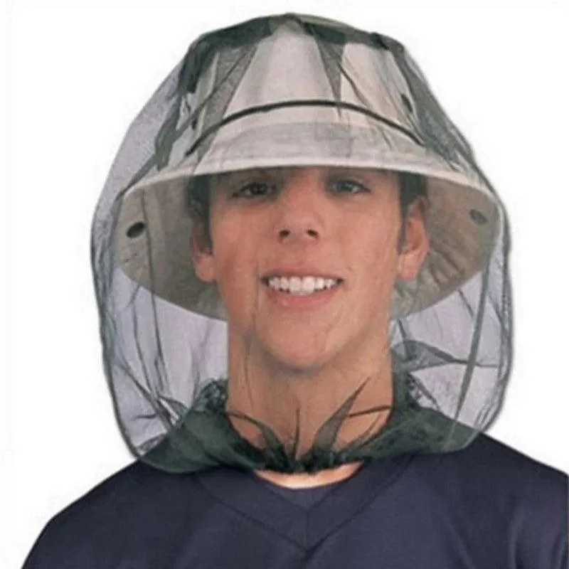 Anti-Mosquito Head Net, Lightweight Breathable Insect Protection, Polyester Mesh for Camping, Hiking, Fishing