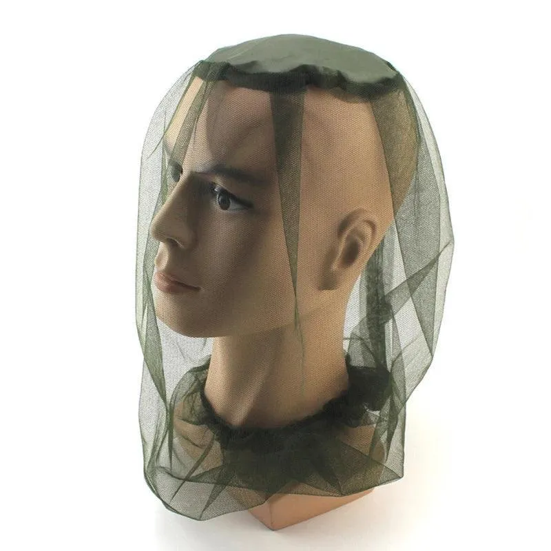 Anti-Mosquito Head Net, Lightweight Breathable Insect Protection, Polyester Mesh for Camping, Hiking, Fishing