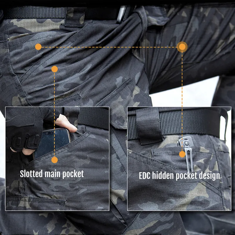 Archon IX8 Outdoor Waterproof Tactical Pants-Black