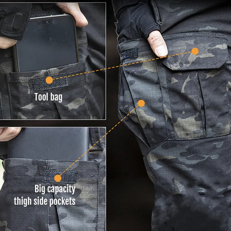 Archon IX8 Outdoor Waterproof Tactical Pants-Black