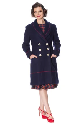 Banned Apparel - Blue Diva Coat