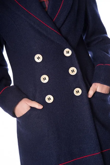 Banned Apparel - Blue Diva Coat