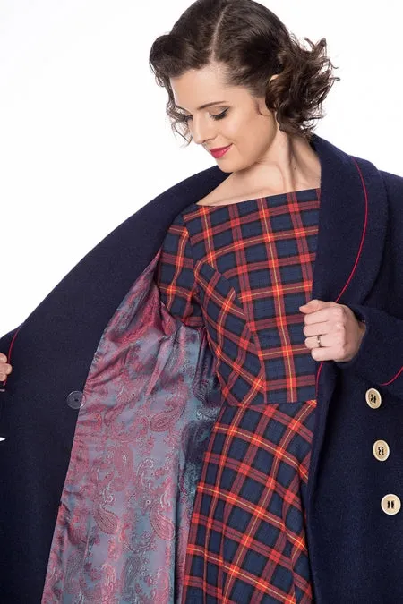 Banned Apparel - Blue Diva Coat