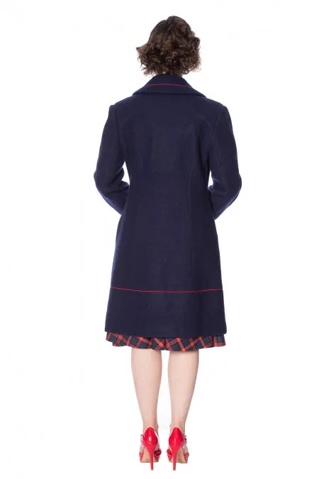 Banned Apparel - Blue Diva Coat