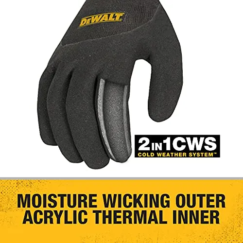DeWALT (DPG737) Thermal Insulated Grip Glove 2-In-1 Design