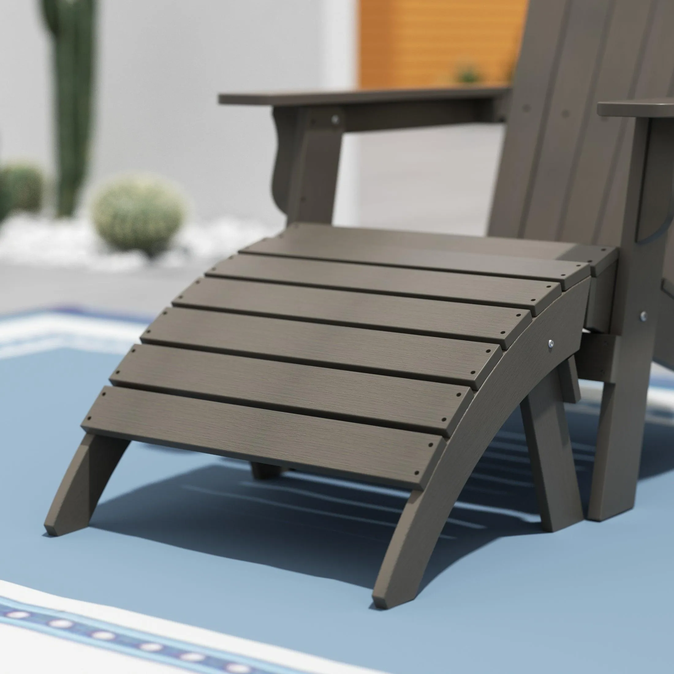 Florence HIPS Folding Adirondack Footrest Ottoman