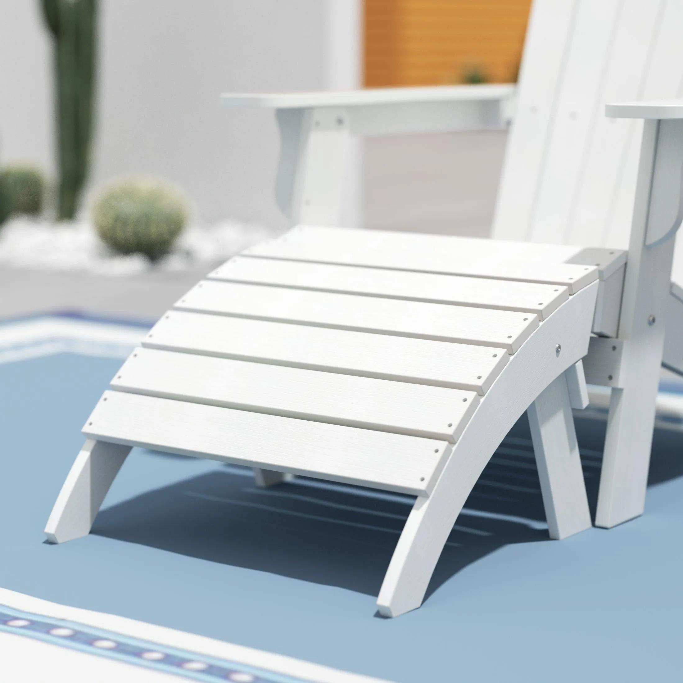 Florence HIPS Folding Adirondack Footrest Ottoman