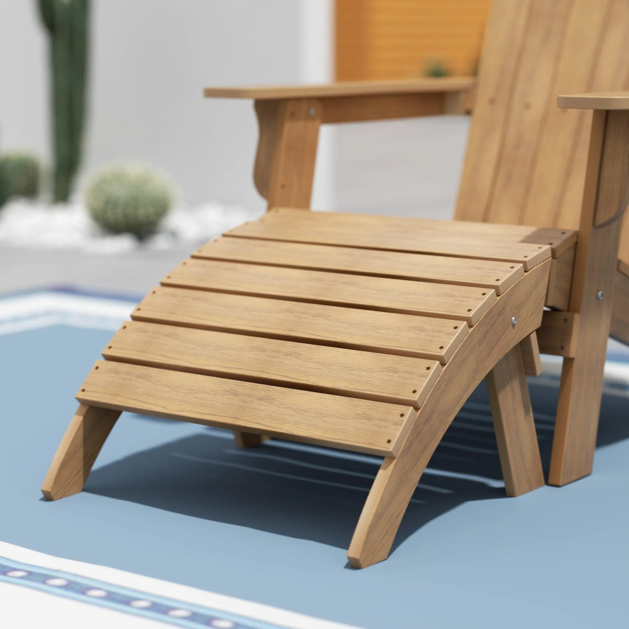 Florence HIPS Folding Adirondack Footrest Ottoman