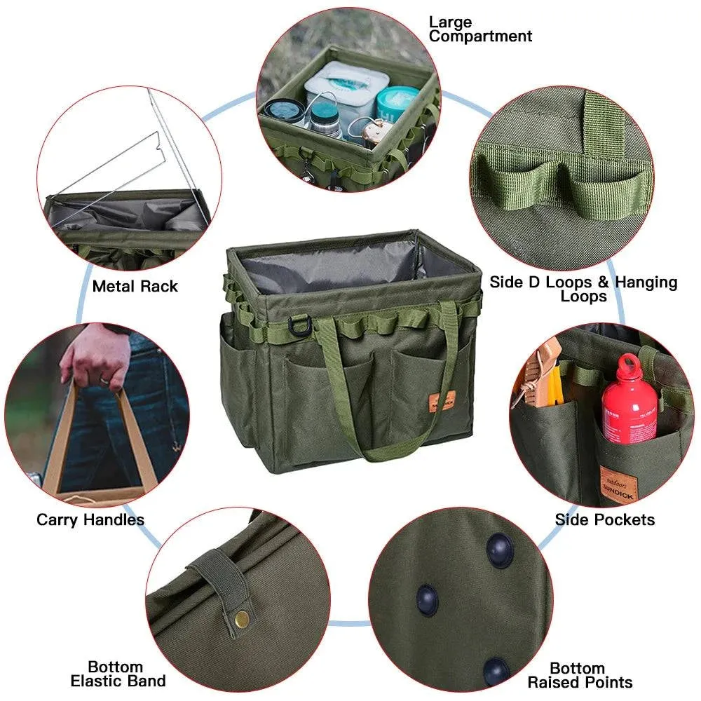 Foldable Camping Case Portable Travel Storage Bag Cookware Carry Bags for Outdoor Backpacking Ice fishing Hiking Equipment 2022
