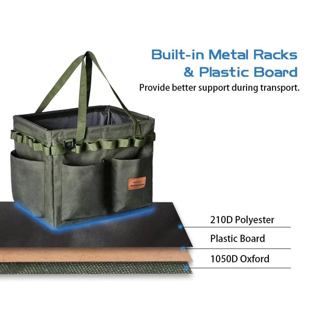 Foldable Camping Case Portable Travel Storage Bag Cookware Carry Bags for Outdoor Backpacking Ice fishing Hiking Equipment 2022