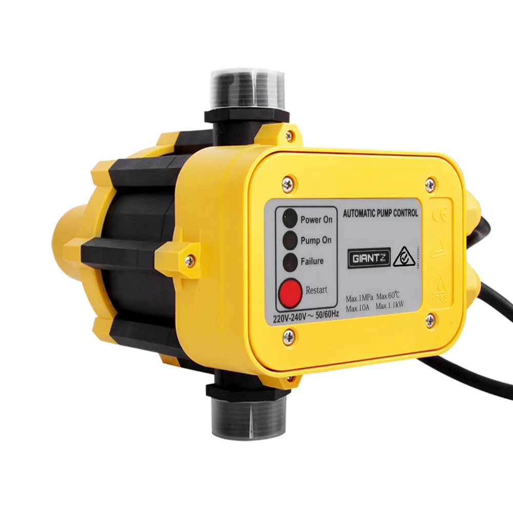 Garden Water Jet Pump High Pressure 800W Tank Rain Farm Irrigation Yellow