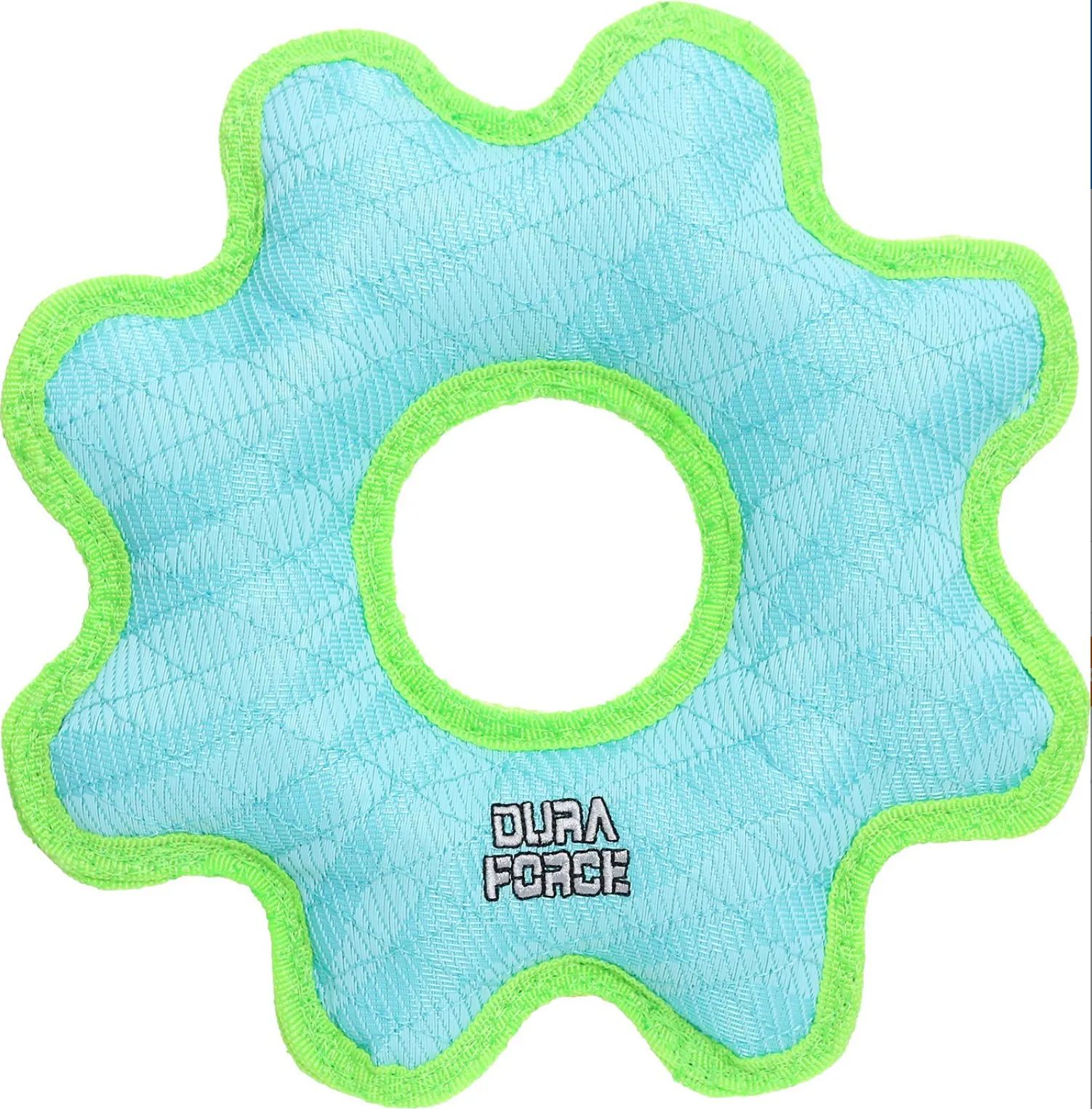 Gear Ring Dog Toy, Large ~ Blue