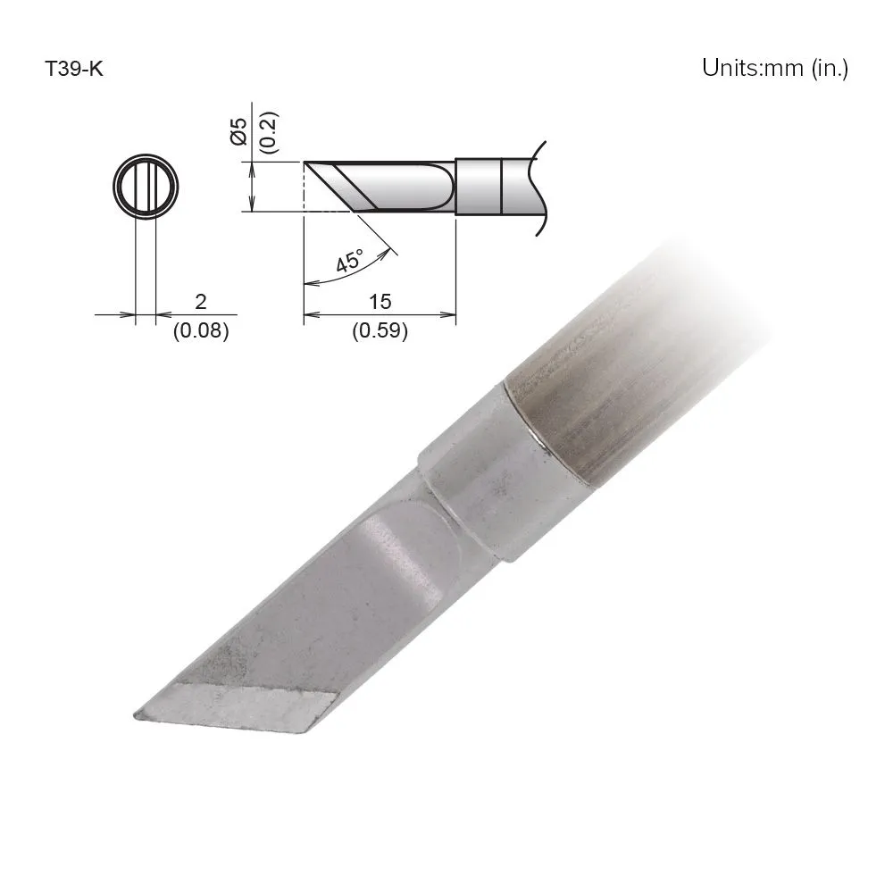 Hakko T39-K Knife Tip Soldering Tip
