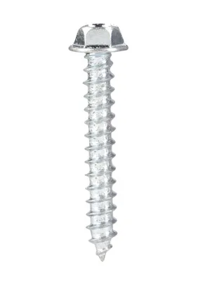 Hillman No. 12 X 1-1/2 in. L Slotted Hex Head Sheet Metal Screws 100 pk