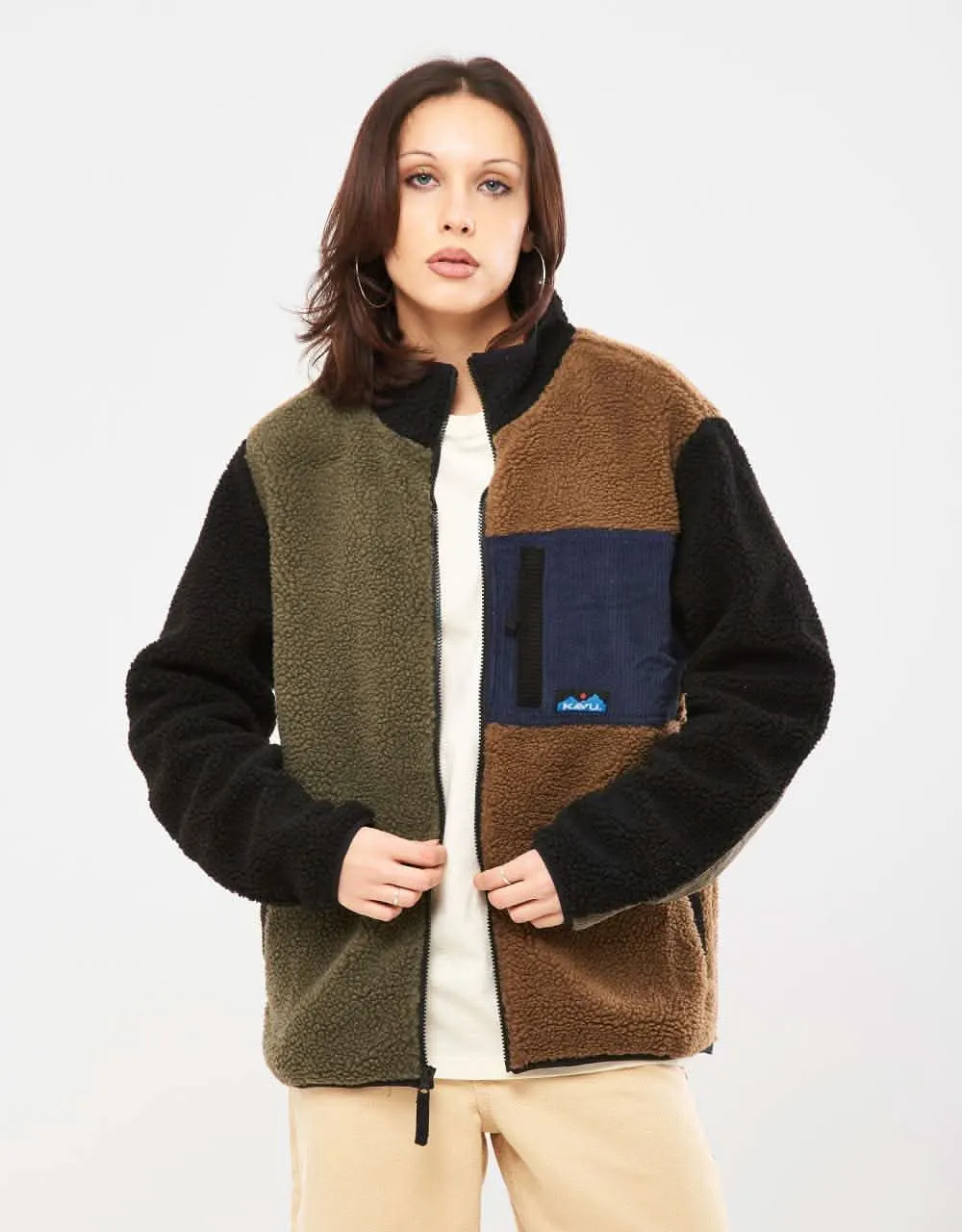 Kavu Wayside Full Zip Fleece - Brewed Up