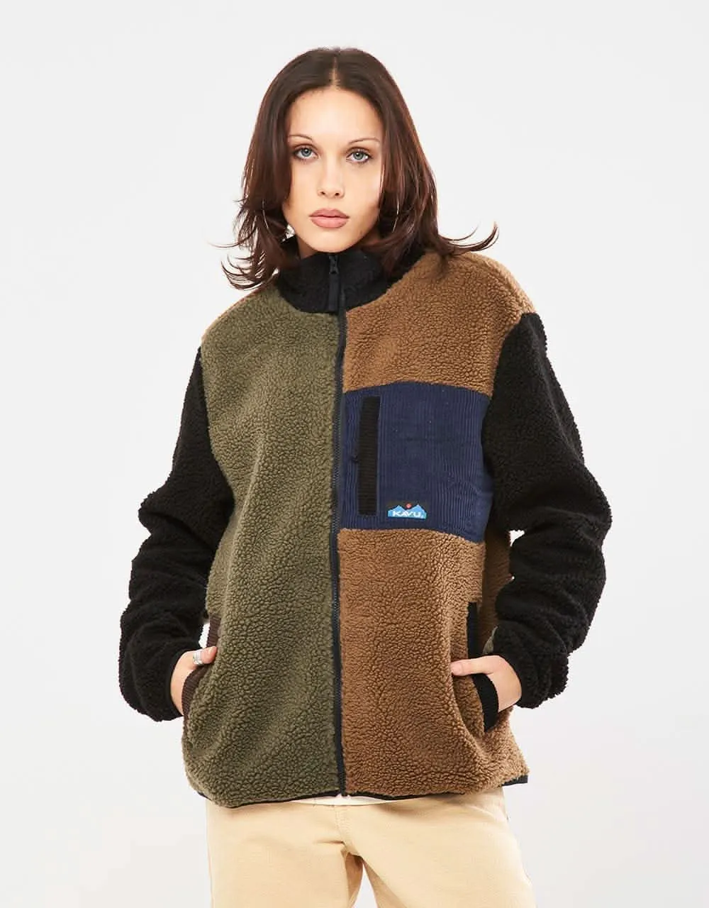 Kavu Wayside Full Zip Fleece - Brewed Up