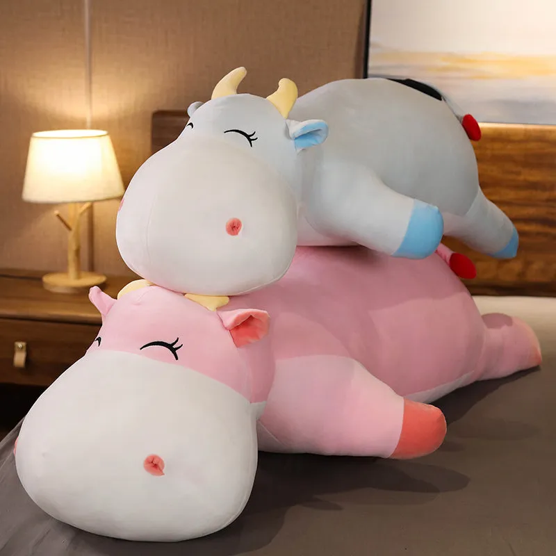 Kawaii Sleeping Cow Plushies
