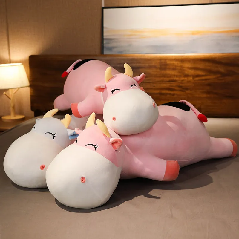 Kawaii Sleeping Cow Plushies