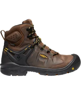 Keen Dover 6" Waterproof Safety Toe Work Boots - Dark Earth
