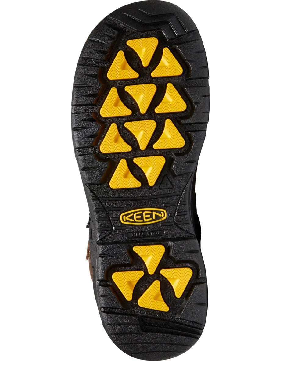 Keen Dover 6" Waterproof Safety Toe Work Boots - Dark Earth