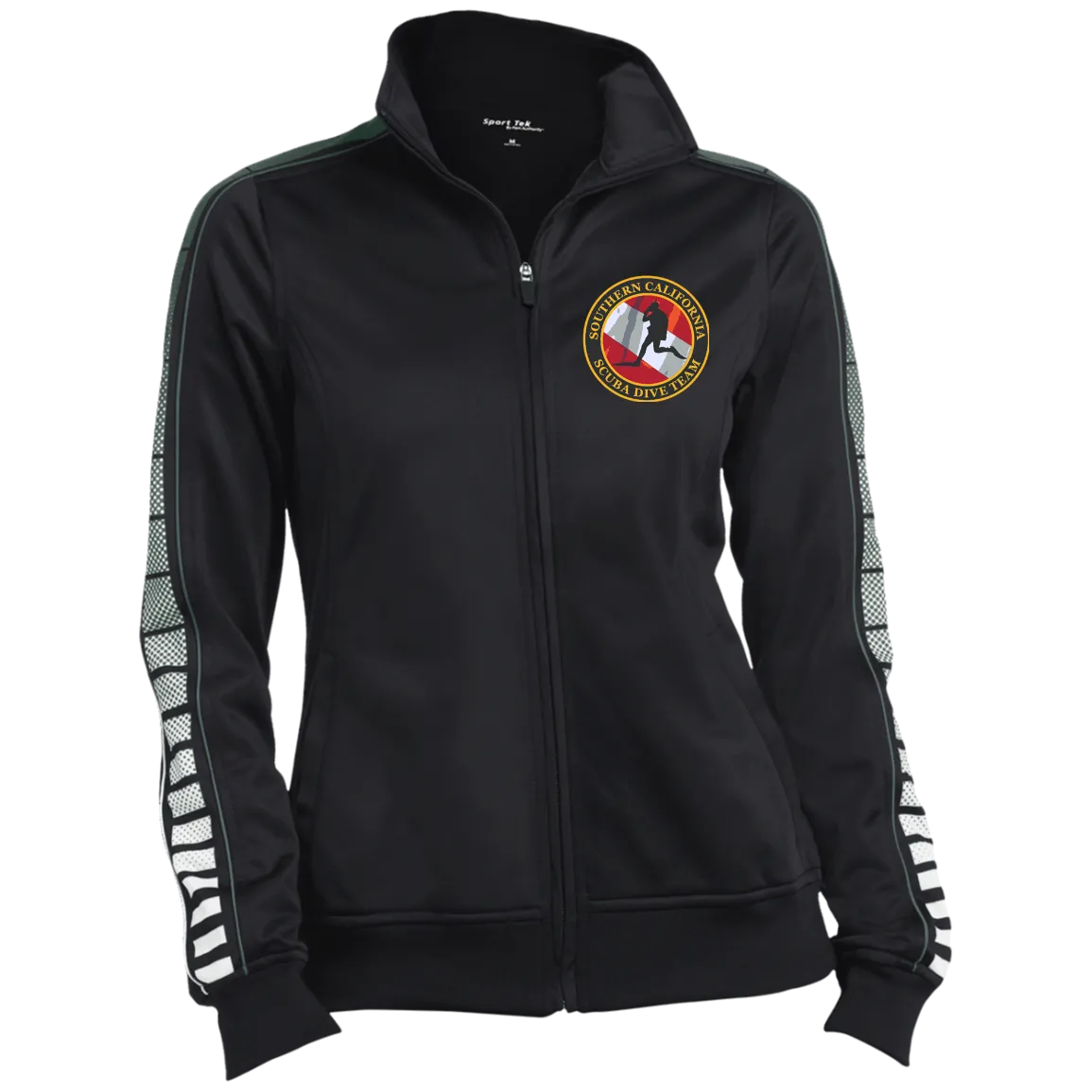 Ladies Dot Print Warm Up Jacket