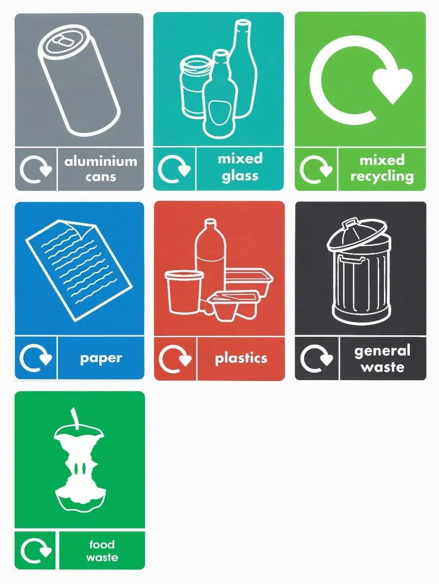 Large Durable Open Top Recycling Bin - 90 Litre