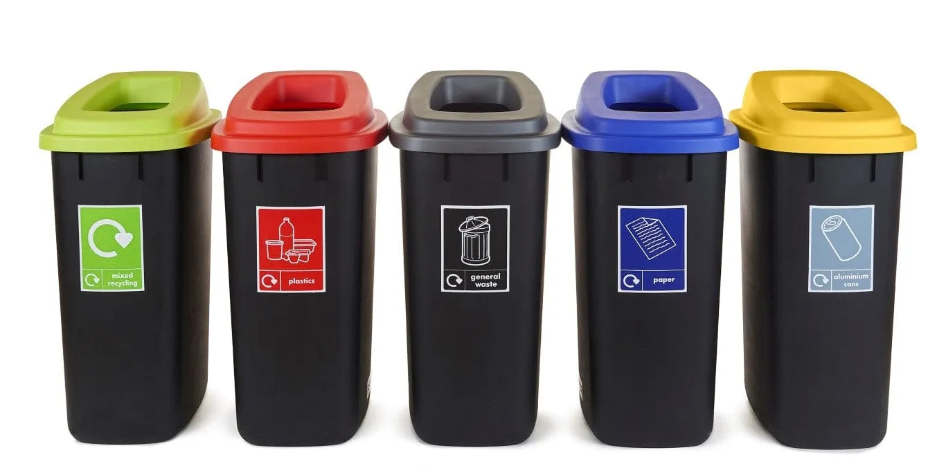 Large Durable Open Top Recycling Bin - 90 Litre