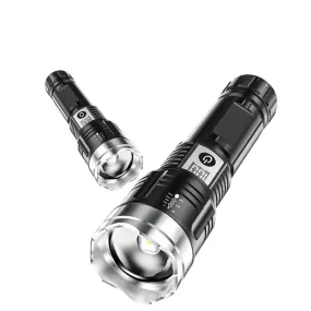 LED Flashlight, 1,640ft Range, USB Rechargeable, Waterproof, Adjustable Focus, Durable Design, Perfect for Adventures