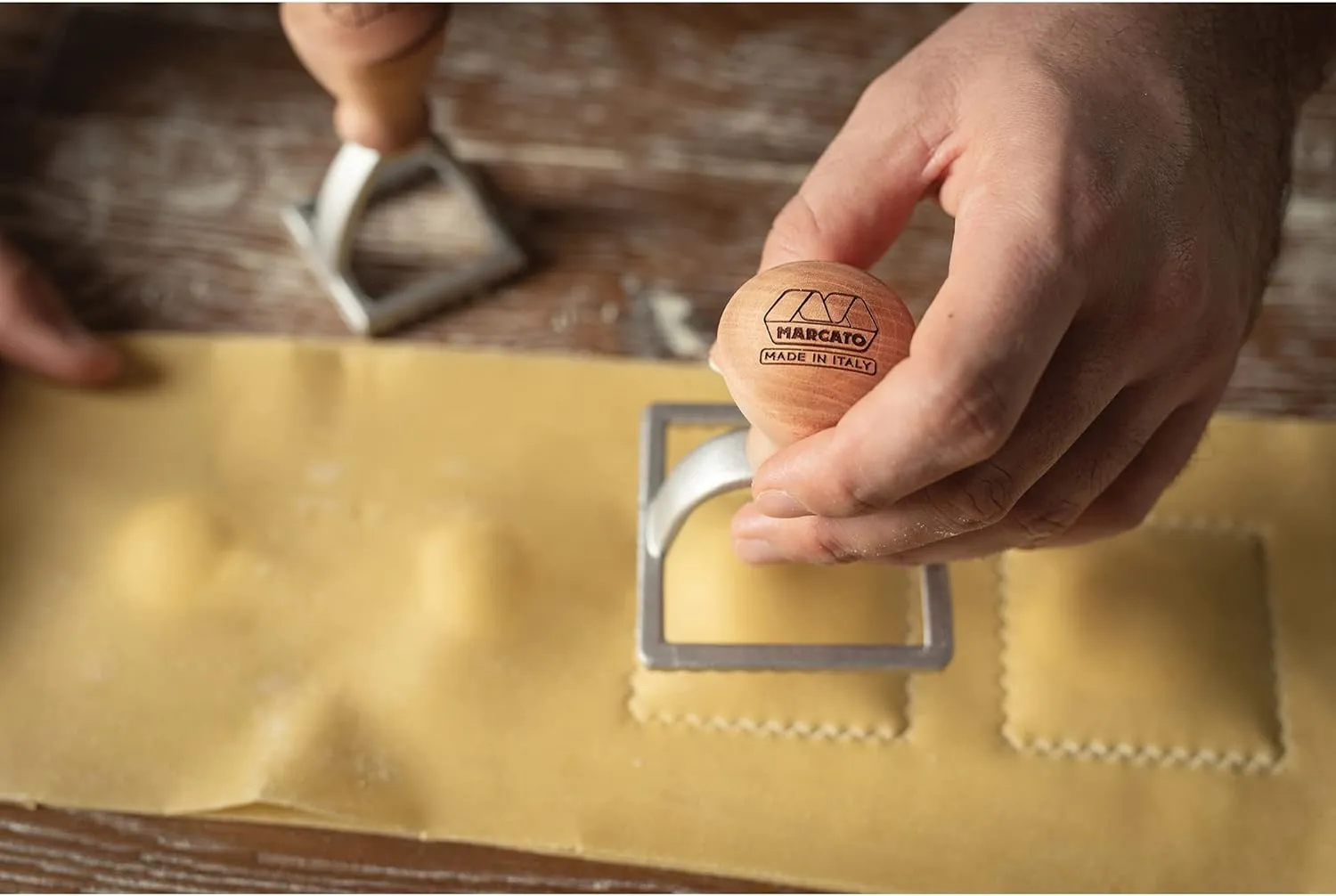 Marcato Classic Ravioli Maker Stamp, Square, 3-Inch
