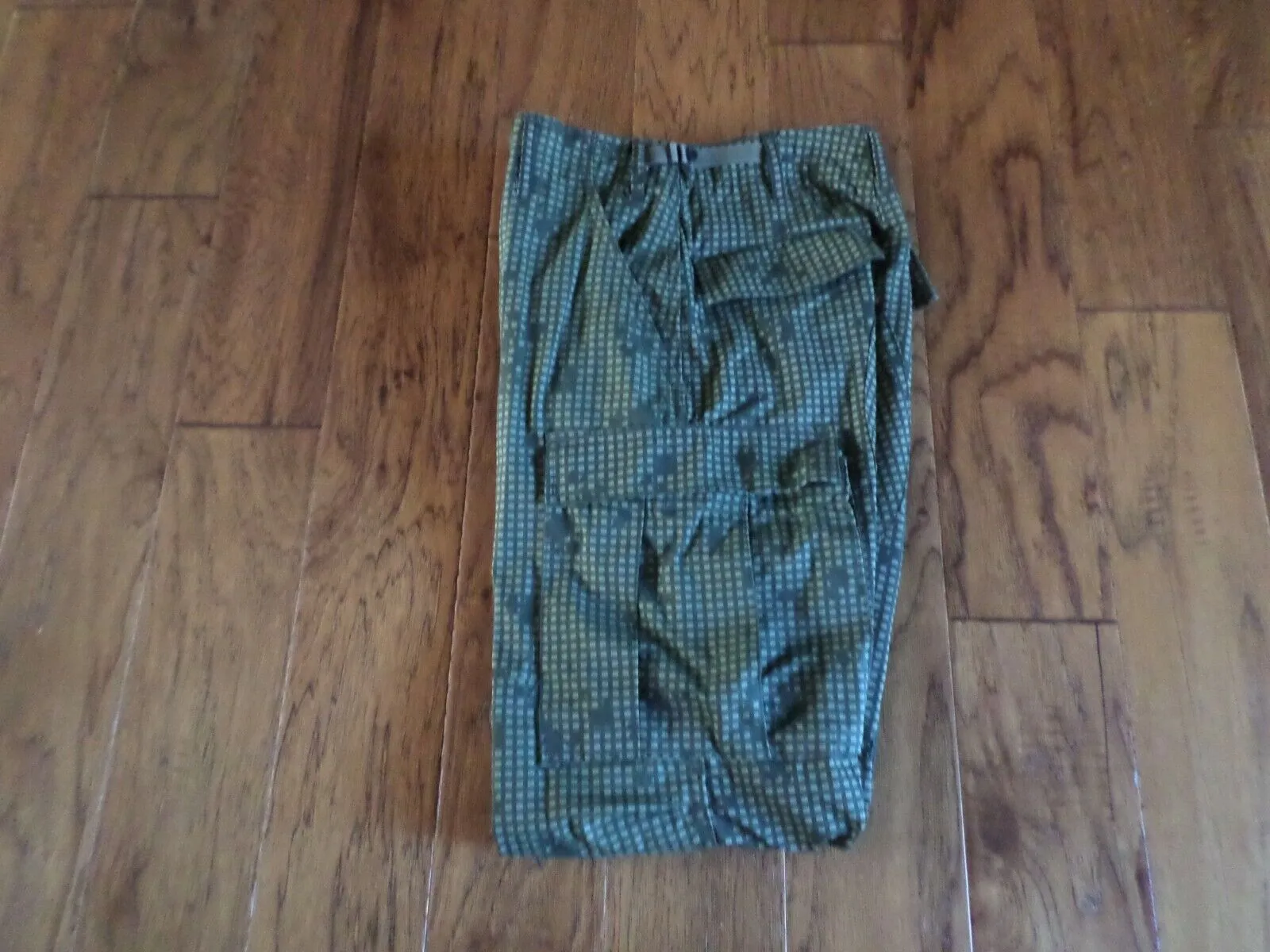 MILITARY ISSUE NIGHT DIGITAL DESERT BDU PANTS GULF WAR ERA BUTTON FLY 6 POCKET