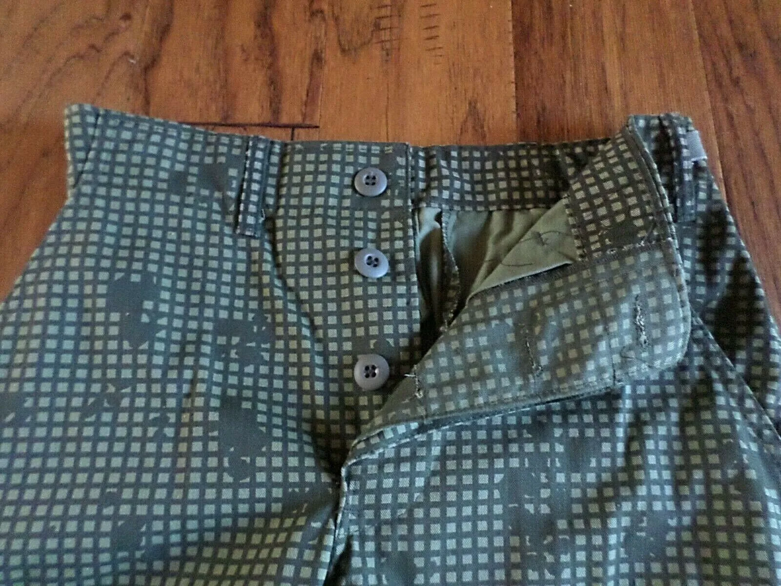 MILITARY ISSUE NIGHT DIGITAL DESERT BDU PANTS GULF WAR ERA BUTTON FLY 6 POCKET