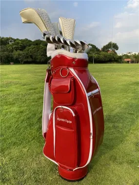 Monster Equips golf bag, standard golf bag waterproof PU golf tote bag golf cart bag men's lightweight golf suitcase adult lightweight golf bag