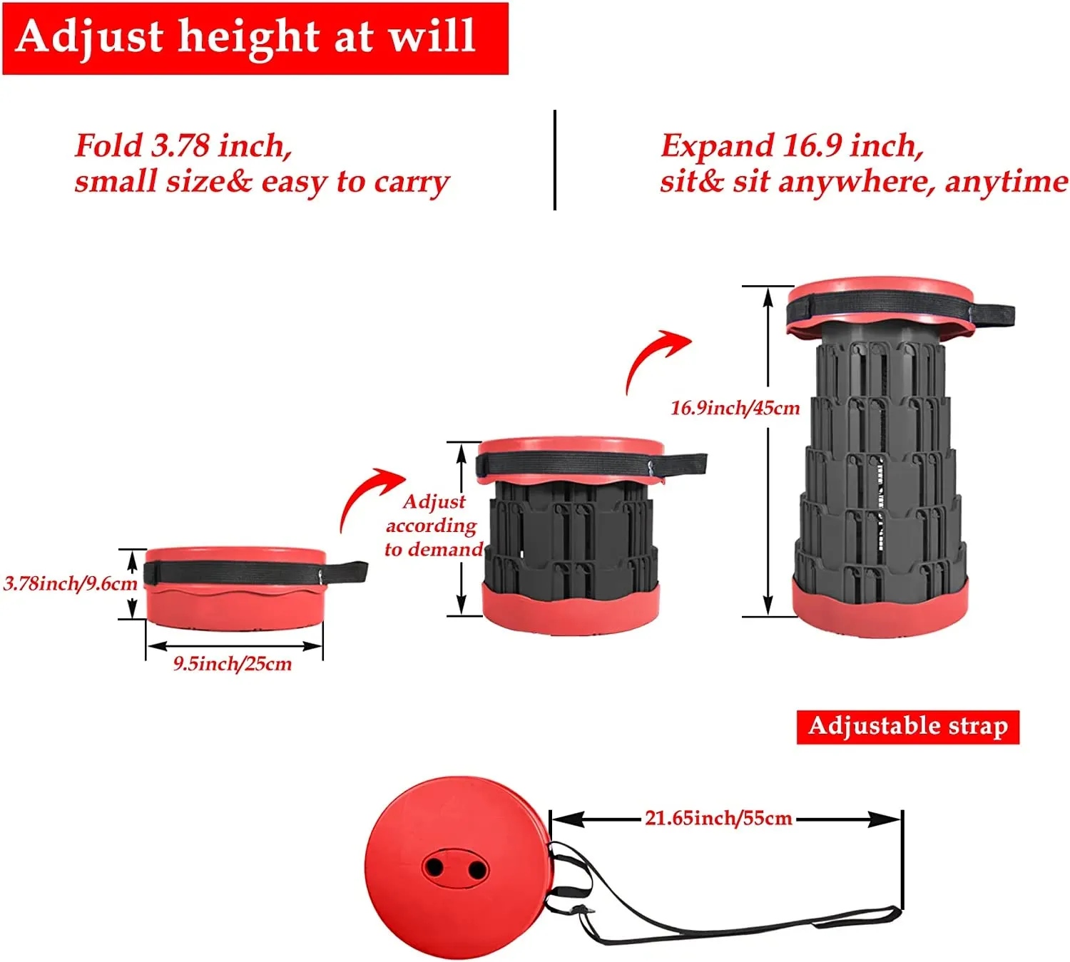 Outdoor Camping Portable Folding Stool | Foldable Table