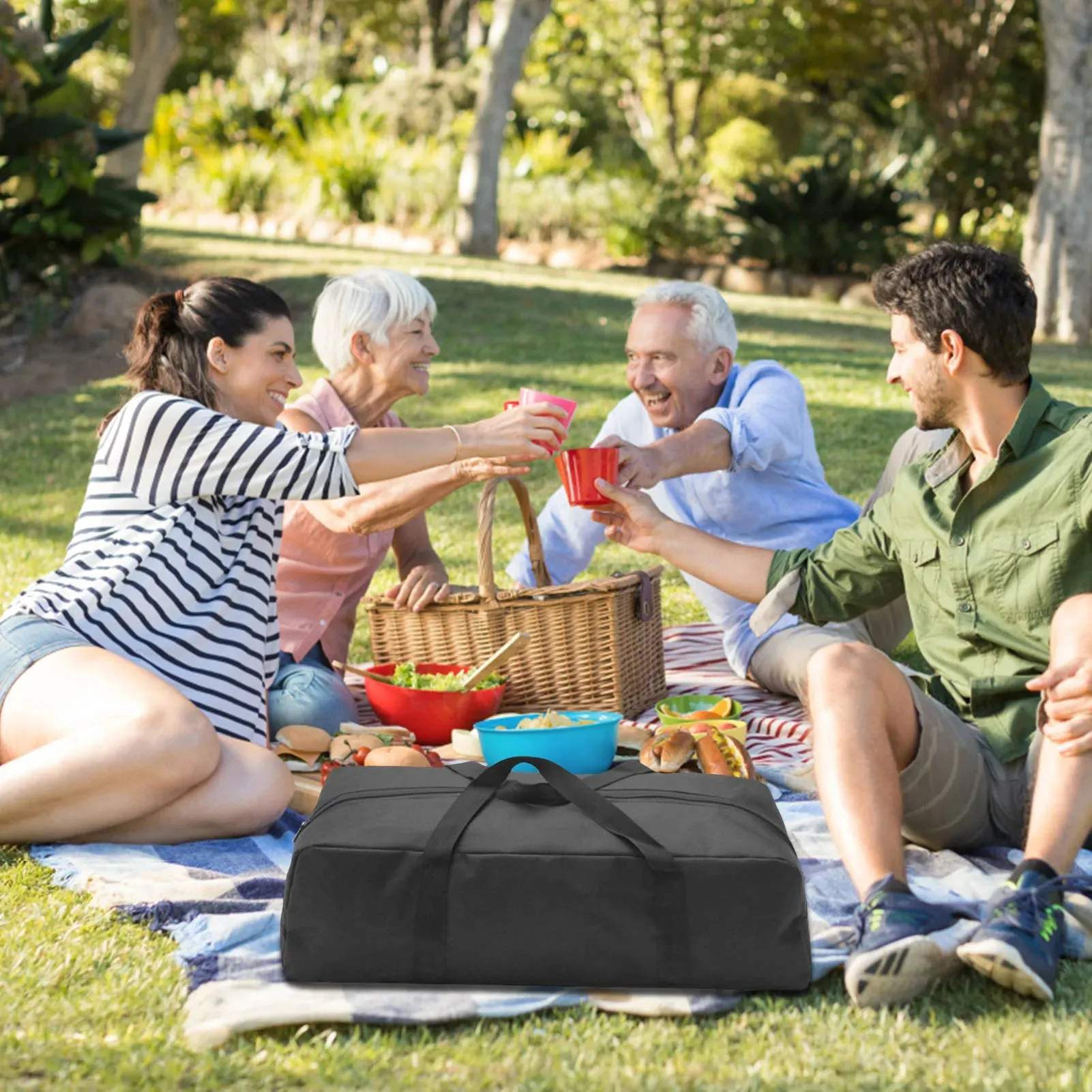 Outdoor Camping Storage Bag – 600D Oxford Cloth Extra Large Tote for Fishing Rods, Tent Poles, and Travel Gear