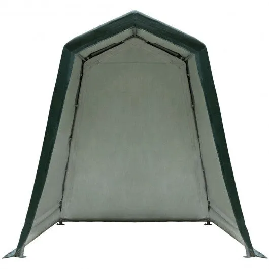 Outdoor Carport Shed with Sidewalls and Waterproof Ripstop