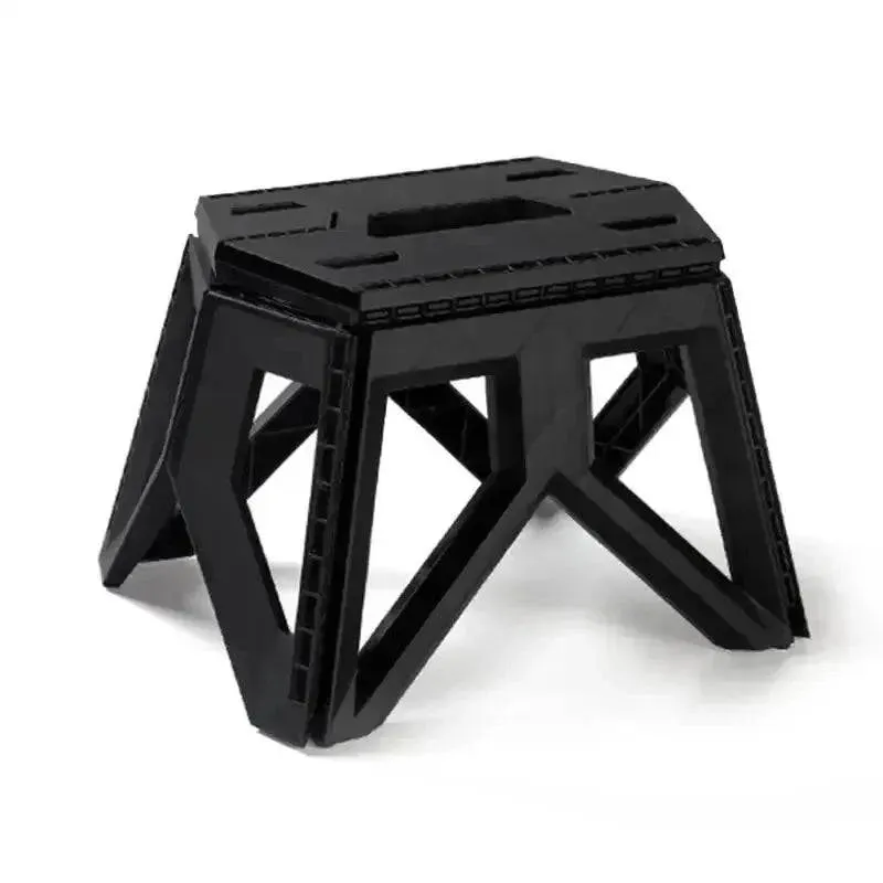 Outdoor Portable Folding Stool Camping Portable Plastic Stool High Load-bearing Handle Mazza Camping Stool
