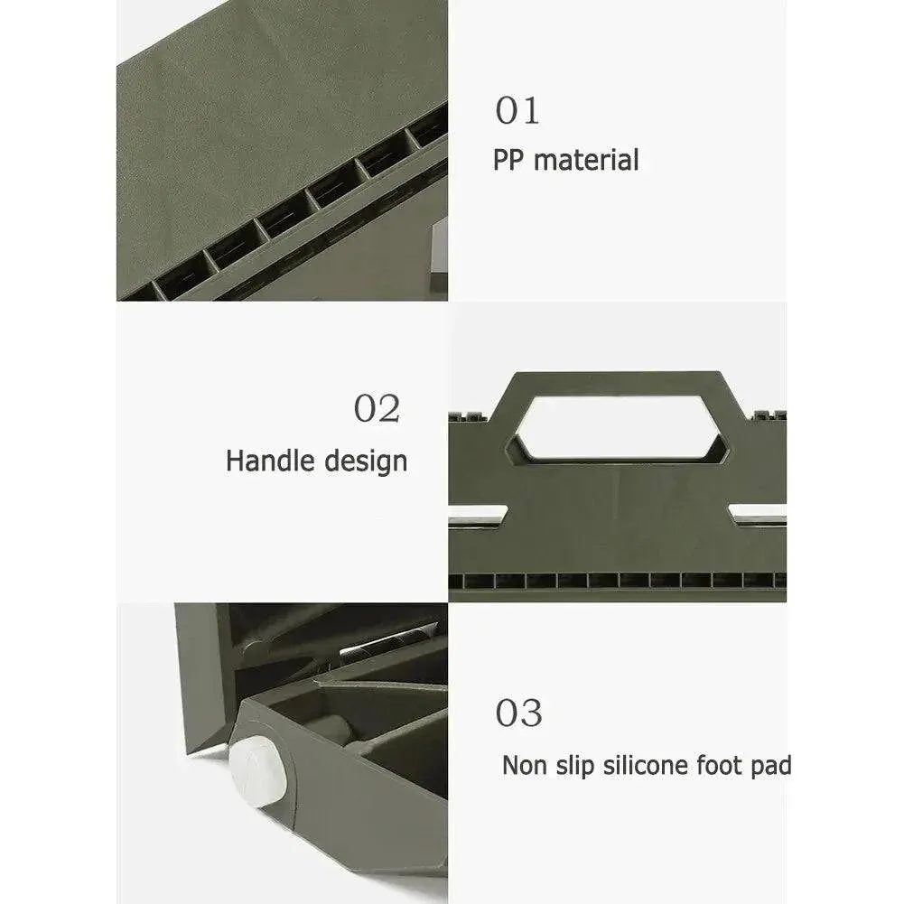 Outdoor Portable Folding Stool Camping Portable Plastic Stool High Load-bearing Handle Mazza Camping Stool