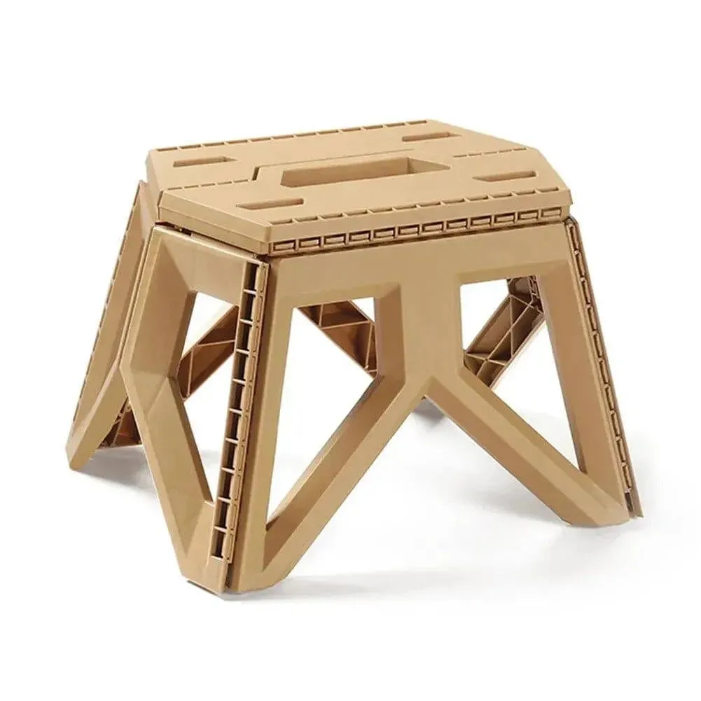 Outdoor Portable Folding Stool Camping Portable Plastic Stool High Load-bearing Handle Mazza Camping Stool