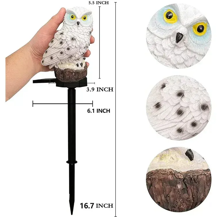Owlight - Solar garden light with a decorative pole