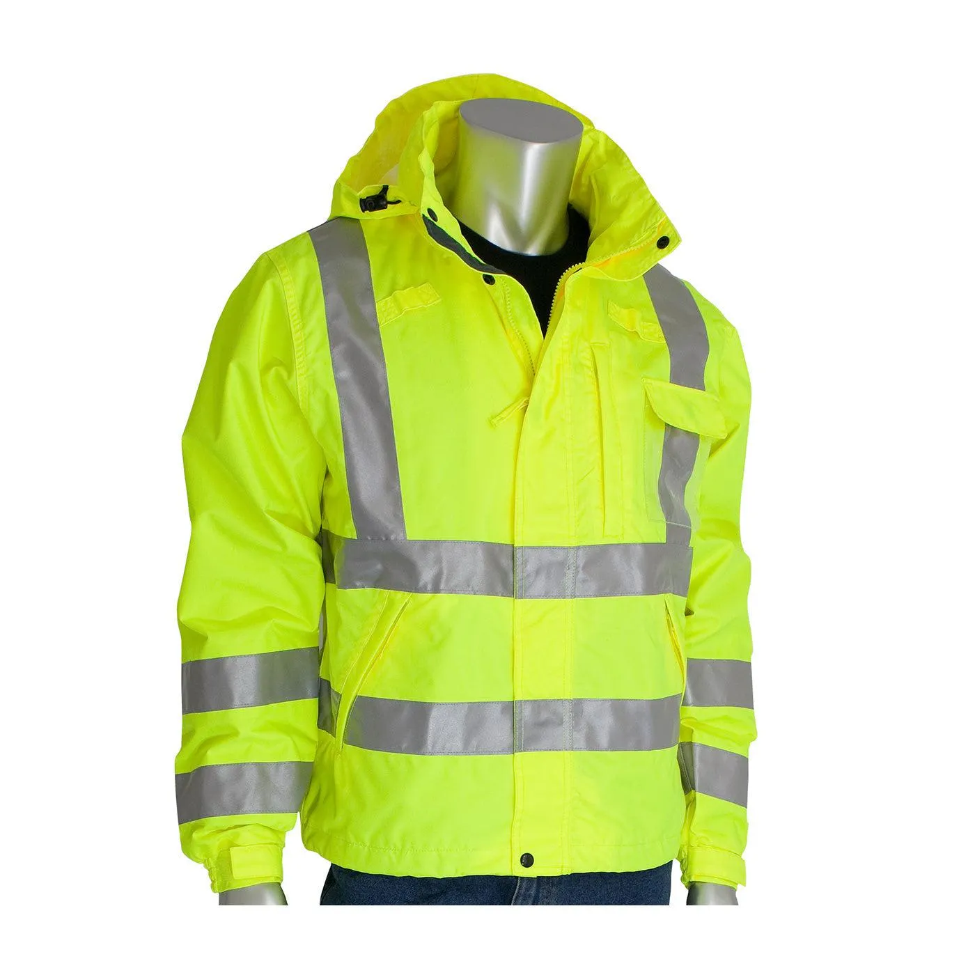 PIP VizPLUS ANSI Type R Class 3 Heavy Duty Waterproof Breathable Jacket
