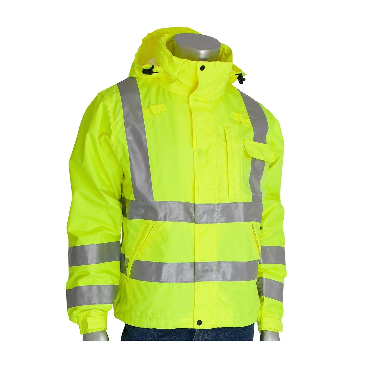 PIP VizPLUS ANSI Type R Class 3 Heavy Duty Waterproof Breathable Jacket