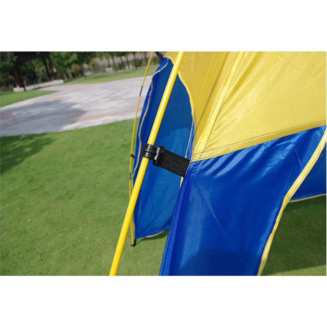 Portable Beach Tent Sun Shelter UV Shade Family Outdoor Camping Yard To 4 People - blue